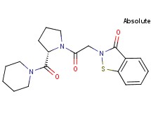 2-{2-oxo-2-[(2S)-2-(piperidin-1-ylcarbonyl)pyrrolidin-1-yl]ethyl}-1,2-benzisothiazol-3(2H)-one