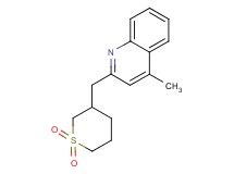 2-[(1,1-dioxidotetrahydro-2H-thiopyran-3-yl)methyl]-4-methylquinoline