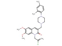 1-(2-chloro-2-propen-1-yl)-3-{[4-(2,4-dimethylphenyl)-1-piperazinyl]methyl}-6,7-dimethoxy-2(1H)-quinolinone