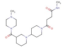 N-methyl-4-{3-[(4-methylpiperazin-1-yl)carbonyl]-1,4'-bipiperidin-1'-yl}-4-oxobutanamide