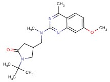 1-tert-butyl-4-{[(7-methoxy-4-methylquinazolin-2-yl)(methyl)amino]methyl}pyrrolidin-2-one
