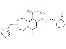 methyl 7-oxo-9-[2-(2-oxo-1-pyrrolidinyl)ethoxy]-3-(2-thienylmethyl)-1,2,3,4,5,7-hexahydropyrido[1,2-d][1,4]diazepine-10-carboxylate