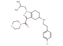 N-[2-(4-chlorophenyl)ethyl]-1-isobutyl-3-(4-morpholinylcarbonyl)-4,5,6,7-tetrahydro-1H-indazol-5-amine