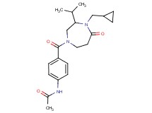 N-(4-{[4-(cyclopropylmethyl)-3-isopropyl-5-oxo-1,4-diazepan-1-yl]carbonyl}phenyl)acetamide