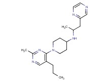1-(2-methyl-5-propylpyrimidin-4-yl)-N-(1-methyl-2-pyrazin-2-ylethyl)piperidin-4-amine