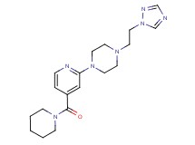 1-[4-(1-piperidinylcarbonyl)-2-pyridinyl]-4-[2-(1H-1,2,4-triazol-1-yl)ethyl]piperazine
