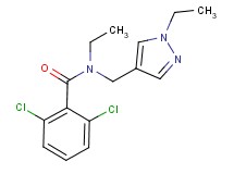 2,6-dichloro-N-ethyl-N-[(1-ethyl-1H-pyrazol-4-yl)methyl]benzamide