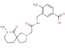 4-methyl-3-({[(7-methyl-6-oxo-2,7-diazaspiro[4.5]dec-2-yl)acetyl]amino}methyl)benzoic acid