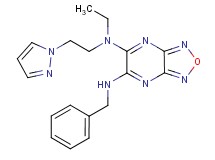 N'-benzyl-N-ethyl-N-[2-(1H-pyrazol-1-yl)ethyl][1,2,5]oxadiazolo[3,4-b]pyrazine-5,6-diamine