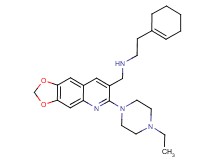 2-(1-cyclohexen-1-yl)-N-{[6-(4-ethyl-1-piperazinyl)[1,3]dioxolo[4,5-g]quinolin-7-yl]methyl}ethanamine