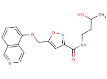 N-(3-hydroxybutyl)-5-[(isoquinolin-5-yloxy)methyl]isoxazole-3-carboxamide