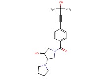 (3'S*,4'S*)-1'-[4-(3-hydroxy-3-methylbut-1-yn-1-yl)benzoyl]-1,3'-bipyrrolidin-4'-ol