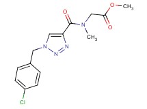 methyl N-{[1-(4-chlorobenzyl)-1H-1,2,3-triazol-4-yl]carbonyl}-N-methylglycinate