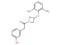 3-{2-[3-(2,6-dimethylphenoxy)-1-azetidinyl]-2-oxoethyl}phenol