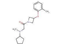 N-methyl-N-{2-[3-(2-methylphenoxy)-1-azetidinyl]-2-oxoethyl}cyclopentanamine