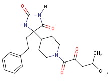 5-[1-(4-methyl-2-oxopentanoyl)-4-piperidinyl]-5-(2-phenylethyl)-2,4-imidazolidinedione