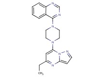 4-[4-(5-ethylpyrazolo[1,5-a]pyrimidin-7-yl)-1-piperazinyl]quinazoline