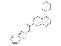 7-(2H-indazol-2-ylacetyl)-4-morpholin-4-yl-5,6,7,8-tetrahydropyrido[3,4-d]pyrimidine