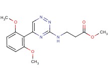 methyl N-[5-(2,6-dimethoxyphenyl)-1,2,4-triazin-3-yl]-beta-alaninate