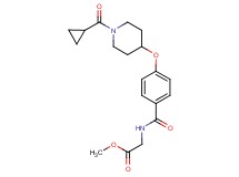 methyl N-(4-{[1-(cyclopropylcarbonyl)-4-piperidinyl]oxy}benzoyl)glycinate