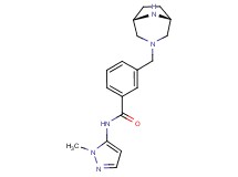 3-[(1R*,5S*)-3,8-diazabicyclo[3.2.1]oct-3-ylmethyl]-N-(1-methyl-1H-pyrazol-5-yl)benzamide