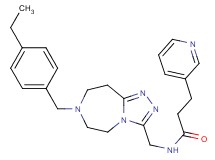 N-{[7-(4-ethylbenzyl)-6,7,8,9-tetrahydro-5H-[1,2,4]triazolo[4,3-d][1,4]diazepin-3-yl]methyl}-3-(3-pyridinyl)propanamide
