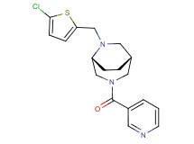 (1R*,5R*)-6-[(5-chloro-2-thienyl)methyl]-3-(3-pyridinylcarbonyl)-3,6-diazabicyclo[3.2.2]nonane