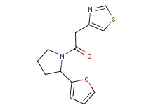4-{2-[2-(2-furyl)pyrrolidin-1-yl]-2-oxoethyl}-1,3-thiazole