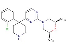 (2R*,6S*)-4-{4-[4-(2-chlorophenyl)-4-piperidinyl]-2-pyrimidinyl}-2,6-dimethylmorpholine