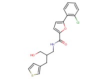 5-(2-chlorophenyl)-N-[3-hydroxy-2-(3-thienylmethyl)propyl]-2-furamide