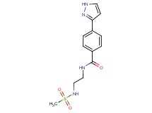 N-{2-[(methylsulfonyl)amino]ethyl}-4-(1H-pyrazol-3-yl)benzamide