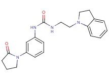 N-[2-(2,3-dihydro-1H-indol-1-yl)ethyl]-N'-[3-(2-oxopyrrolidin-1-yl)phenyl]urea