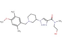 N-(2-hydroxyethyl)-1-[1-(4-methoxy-2,5-dimethylbenzyl)-3-piperidinyl]-N-methyl-1H-1,2,3-triazole-4-carboxamide