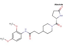 N-(2,4-dimethoxyphenyl)-3-[1-(5-oxo-L-prolyl)piperidin-4-yl]propanamide