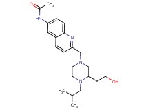 N-(2-{[3-(2-hydroxyethyl)-4-isobutyl-1-piperazinyl]methyl}-6-quinolinyl)acetamide