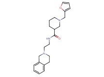 N-[2-(3,4-dihydro-2(1H)-isoquinolinyl)ethyl]-1-(2-furylmethyl)-3-piperidinecarboxamide