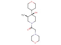 (3R*,4R*)-3-methyl-1-(4-morpholinylacetyl)-4-(tetrahydro-2H-pyran-4-yl)-4-piperidinol