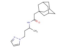 2-(1-adamantyl)-N-[1-methyl-3-(1H-pyrazol-1-yl)propyl]acetamide