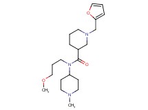1-(2-furylmethyl)-N-(3-methoxypropyl)-N-(1-methylpiperidin-4-yl)piperidine-3-carboxamide