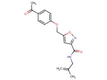 5-[(4-acetylphenoxy)methyl]-N-(2-methyl-2-propen-1-yl)-3-isoxazolecarboxamide