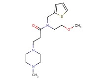 N-(2-methoxyethyl)-3-(4-methylpiperazin-1-yl)-N-(2-thienylmethyl)propanamide