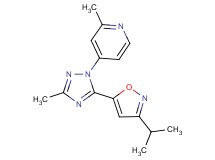 4-[5-(3-isopropylisoxazol-5-yl)-3-methyl-1H-1,2,4-triazol-1-yl]-2-methylpyridine