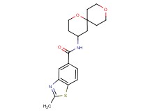 N-1,9-dioxaspiro[5.5]undec-4-yl-2-methyl-1,3-benzothiazole-5-carboxamide