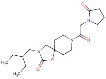 3-(2-ethylbutyl)-8-[(2-oxopyrrolidin-1-yl)acetyl]-1-oxa-3,8-diazaspiro[4.5]decan-2-one