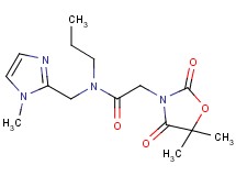 2-(5,5-dimethyl-2,4-dioxo-1,3-oxazolidin-3-yl)-N-[(1-methyl-1H-imidazol-2-yl)methyl]-N-propylacetamide