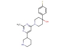 4-(4-fluorophenyl)-1-(2-methyl-6-piperidin-3-ylpyrimidin-4-yl)piperidin-4-ol