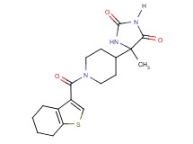 5-methyl-5-[1-(4,5,6,7-tetrahydro-1-benzothien-3-ylcarbonyl)-4-piperidinyl]-2,4-imidazolidinedione