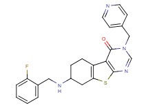 7-[(2-fluorobenzyl)amino]-3-(4-pyridinylmethyl)-5,6,7,8-tetrahydro[1]benzothieno[2,3-d]pyrimidin-4(3H)-one