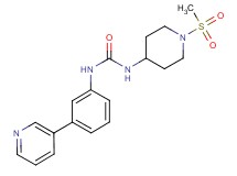 N-[1-(methylsulfonyl)piperidin-4-yl]-N'-(3-pyridin-3-ylphenyl)urea