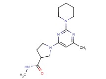 N-methyl-1-(6-methyl-2-piperidin-1-ylpyrimidin-4-yl)pyrrolidine-3-carboxamide